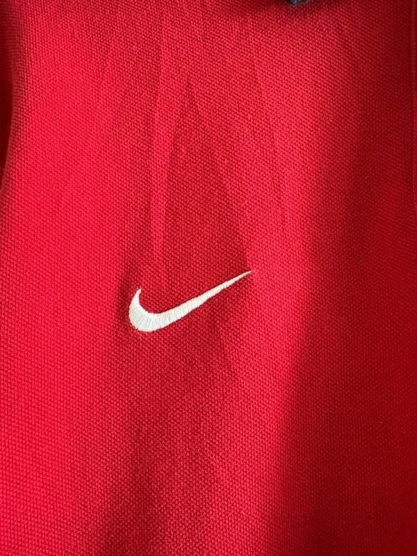 Nike Manchester United Polo Shirt Red Football Jersey AON Soccer Authentic – photo 3